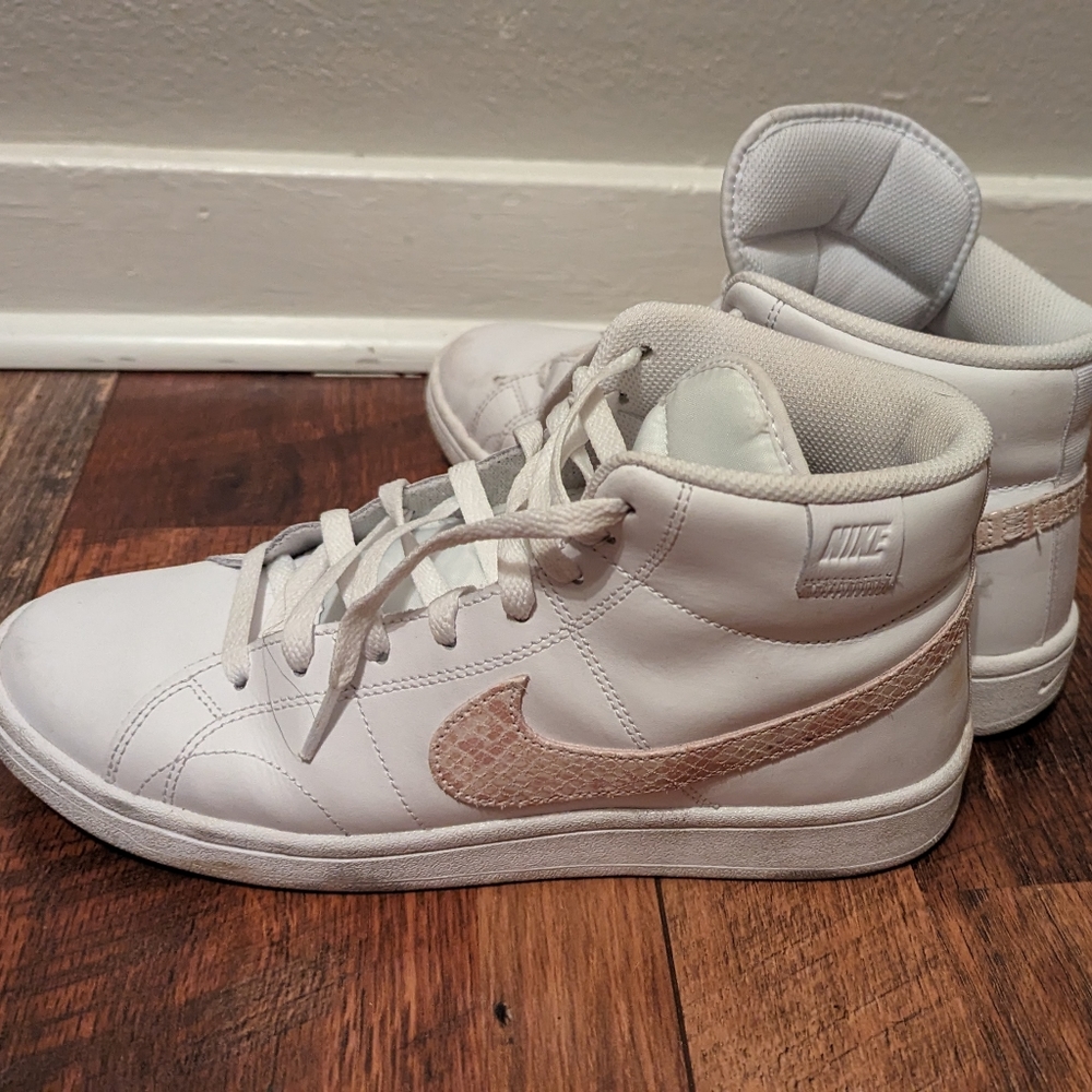 Nike | Court Legacy 2 Mid "White snakeskin swoosh"